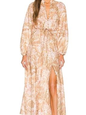 zimmermann aliane linen maxi dress Linen maxi dress Zimmermann Multicolour size 2 US in Linen